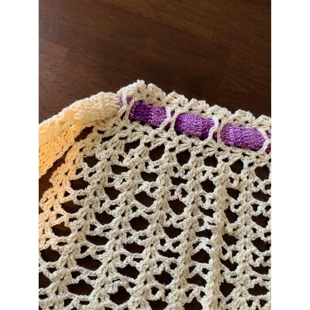 Vintage Hand Crocheted Apron